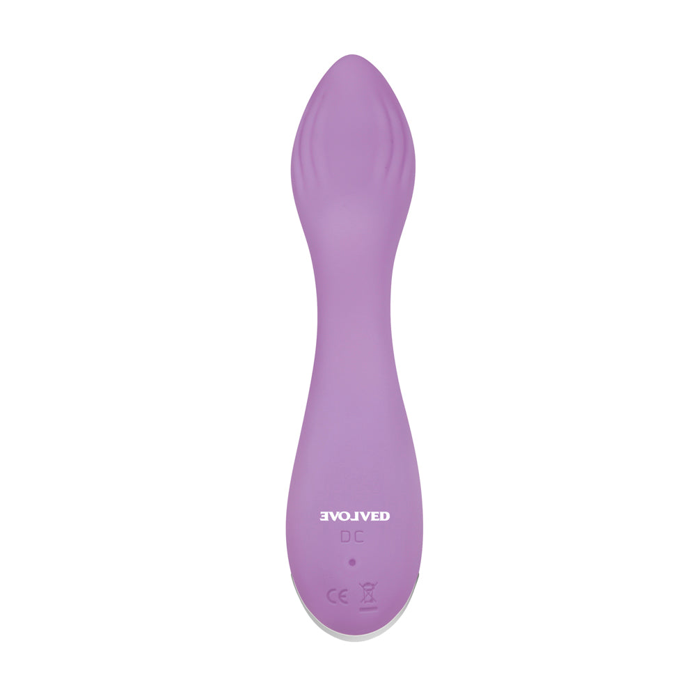 EVOLVED LILAC G RECHARGEABLE SILICONE G-SPOT VIBRATOR PURPLE