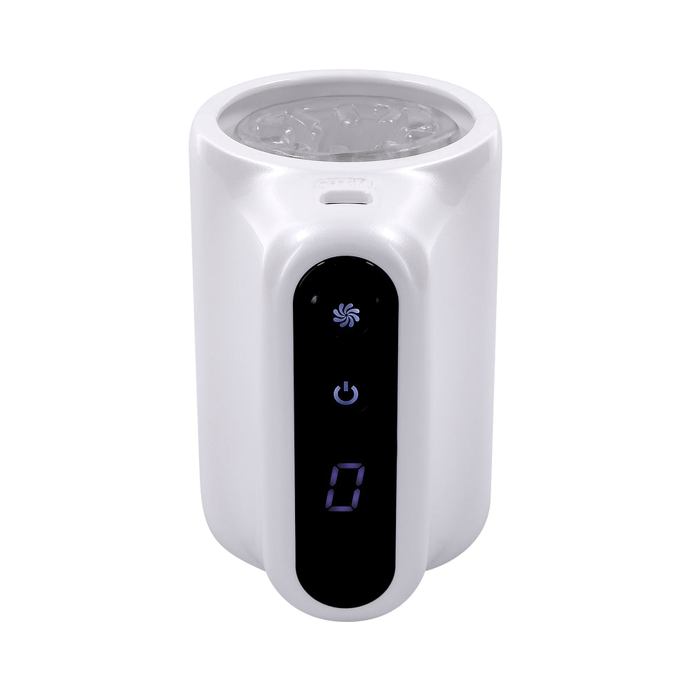 PLAYBOY - SPIN DOCTOR RECHARGEABLE SPINNING STROKER TPE SLEEVE WHITE