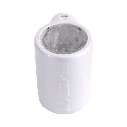 PLAYBOY SPIN DOCTOR RECHARGEABLE SPINNING STROKER TPE SLEEVE WHITE
