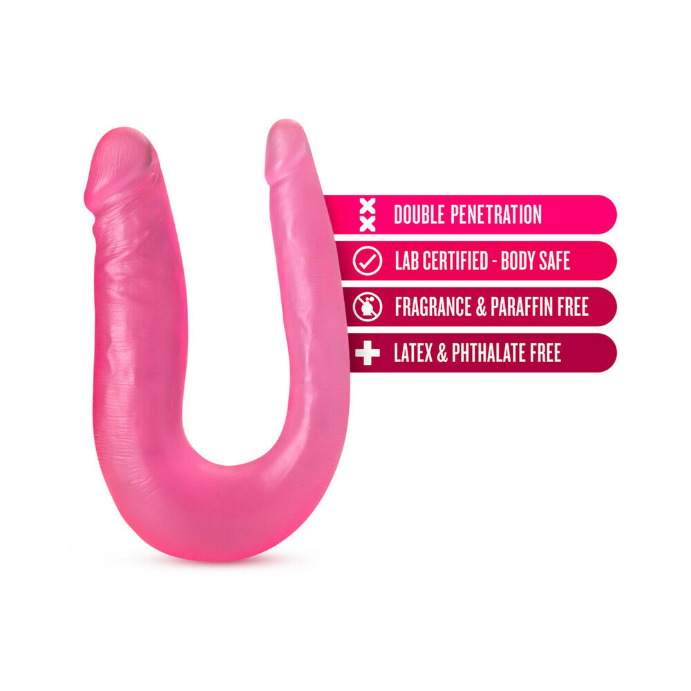 B YOURS SWEET DOUBLE DILDO 12.5 IN. PINK