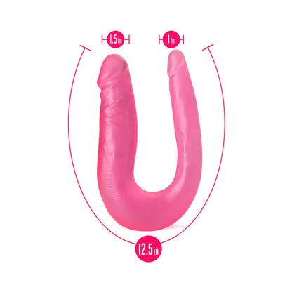 B YOURS SWEET DOUBLE DILDO 12.5 IN. PINK