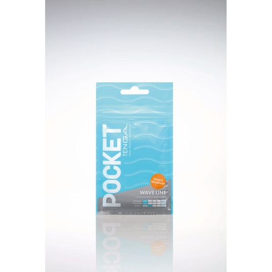 TENGA POCKET MASTURBATOR SLEEVE WAVY LINE