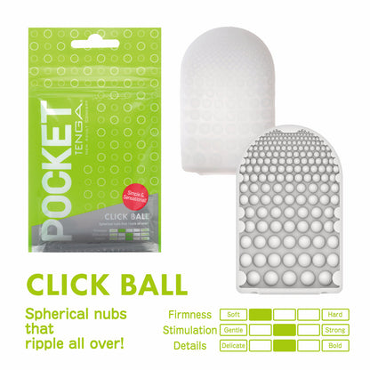 TENGA POCKET MASTURBATOR SLEEVE CLICK BALL