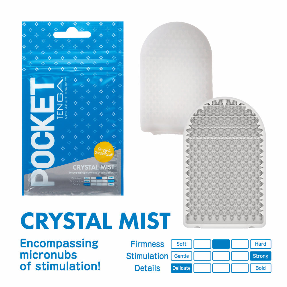 TENGA - FUNDA MASTURBADORA DE BOLSILLO CRYSTAL MIST