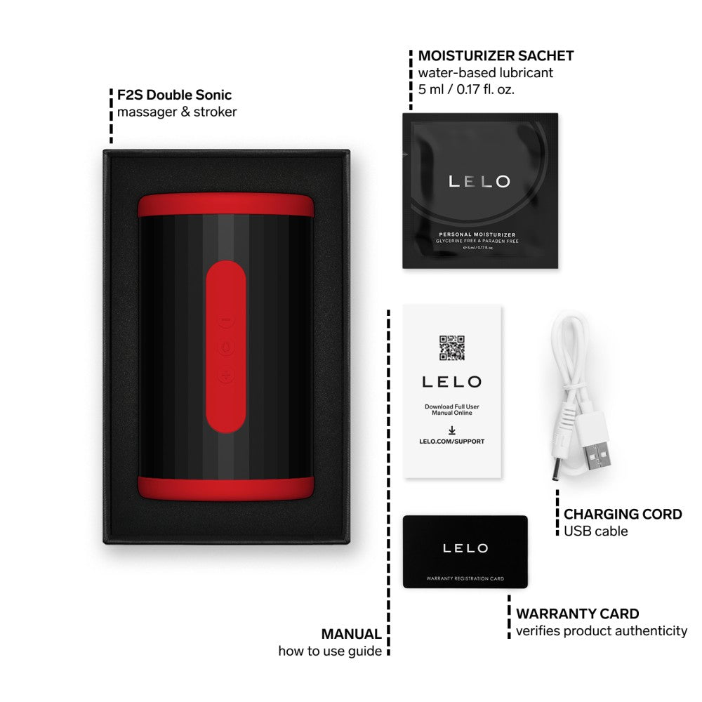 LELO - F2S DOUBLE SONIC RED