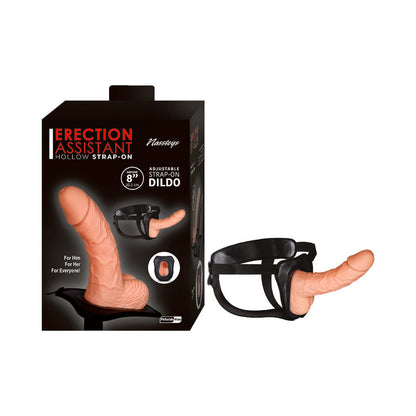 NASSTOYS - ASSISTANT D'ÉRECTION STRAP-ON CREUX 8 PO BLANC