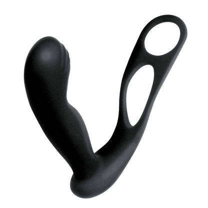 BUTTS UP PROSTATE MASSAGER WITH SCROTUM & COCK RING BLACK