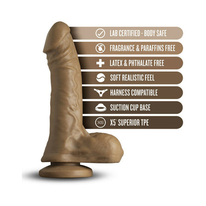 LOVERBOY THE SECRET AGENT REALISTIC 8.25 IN. DILDO WITH BALLS TAN