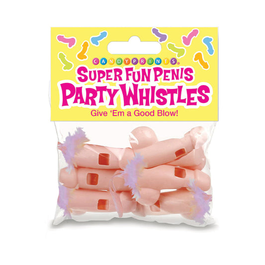 SUPER FUN PENIS PARTY WHISTLES 6-PACK