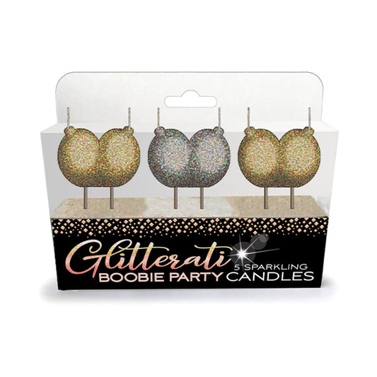 GLITTERATI BOOBIE PARTY CANDLES 3-PACK
