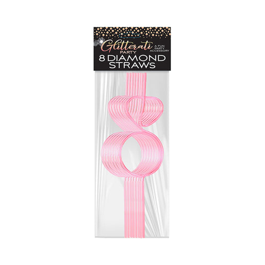 GLITTERATI DIAMOND STRAW SET SET OF 8