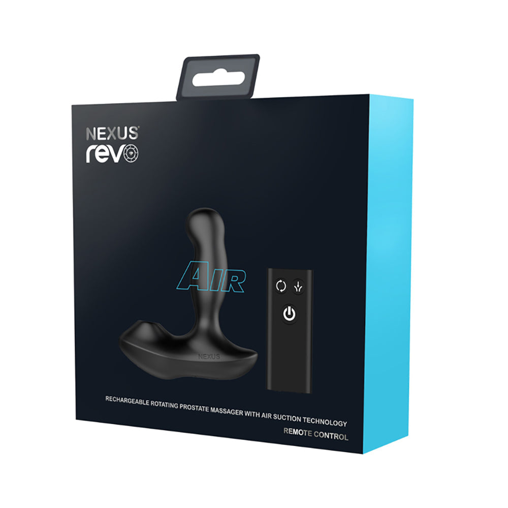NEXUS REVO AIR ROTATING PROSTATE MASSAGER WITH SUCTION BLACK