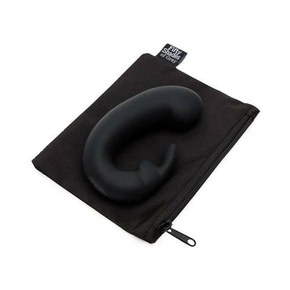 FIFTY SHADES OF GREY - SENSATION RECHARGEABLE SILICONE G-SPOT RABBIT VIBRATOR BLACK