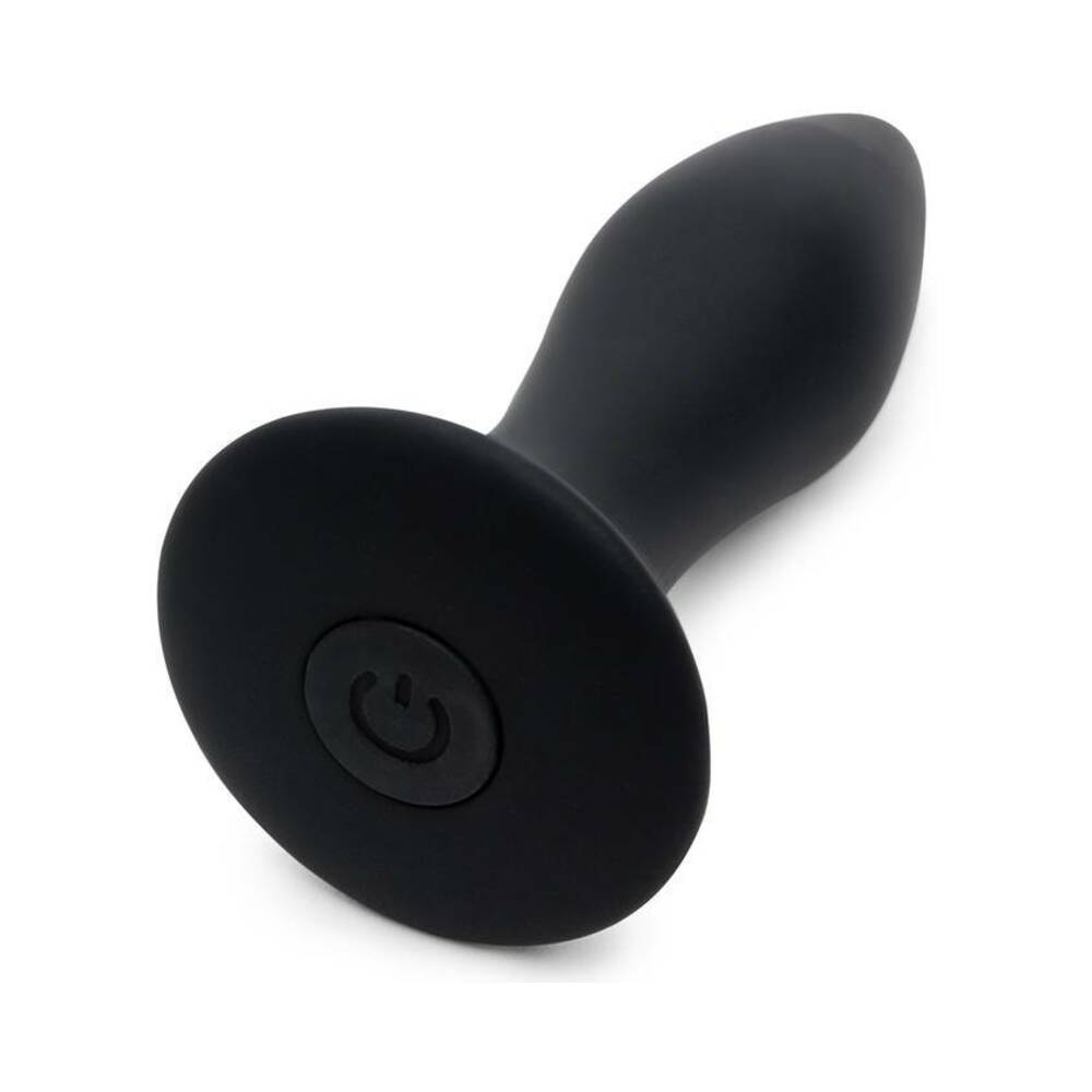CINCUENTA SOMBRAS DE GREY - PLUG ANAL VIBRADOR DE SILICONA RECARGABLE SENSATION NEGRO