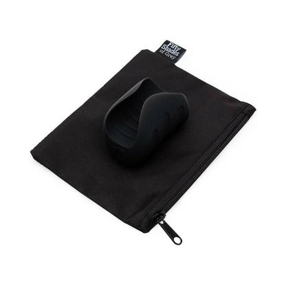 FIFTY SHADES OF GREY SENSATION RECHARGEABLE SILICONE VIBRATING PLEASURE STROKER BLACK