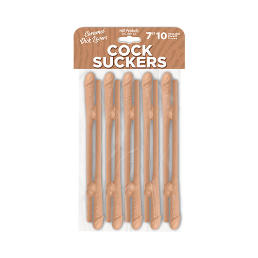 SKINS PECKER STRAWS CARAMEL LOVERS (10-PACK)