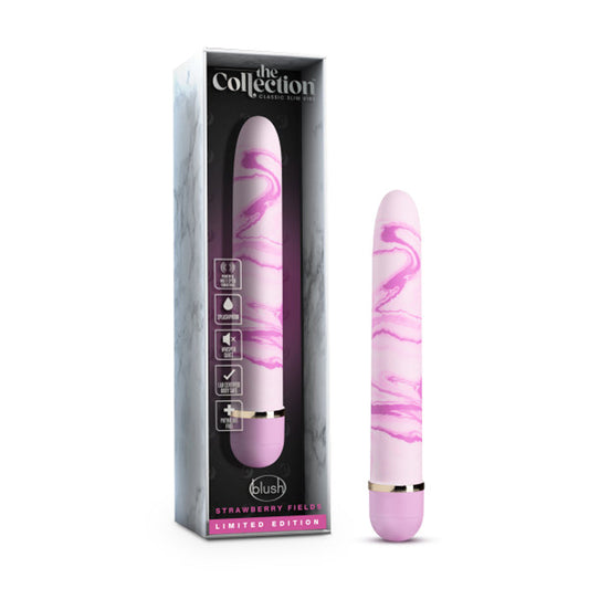 THE COLLECTION STRAWBERRY FIELDS SLIMLINE VIBRATOR PINK