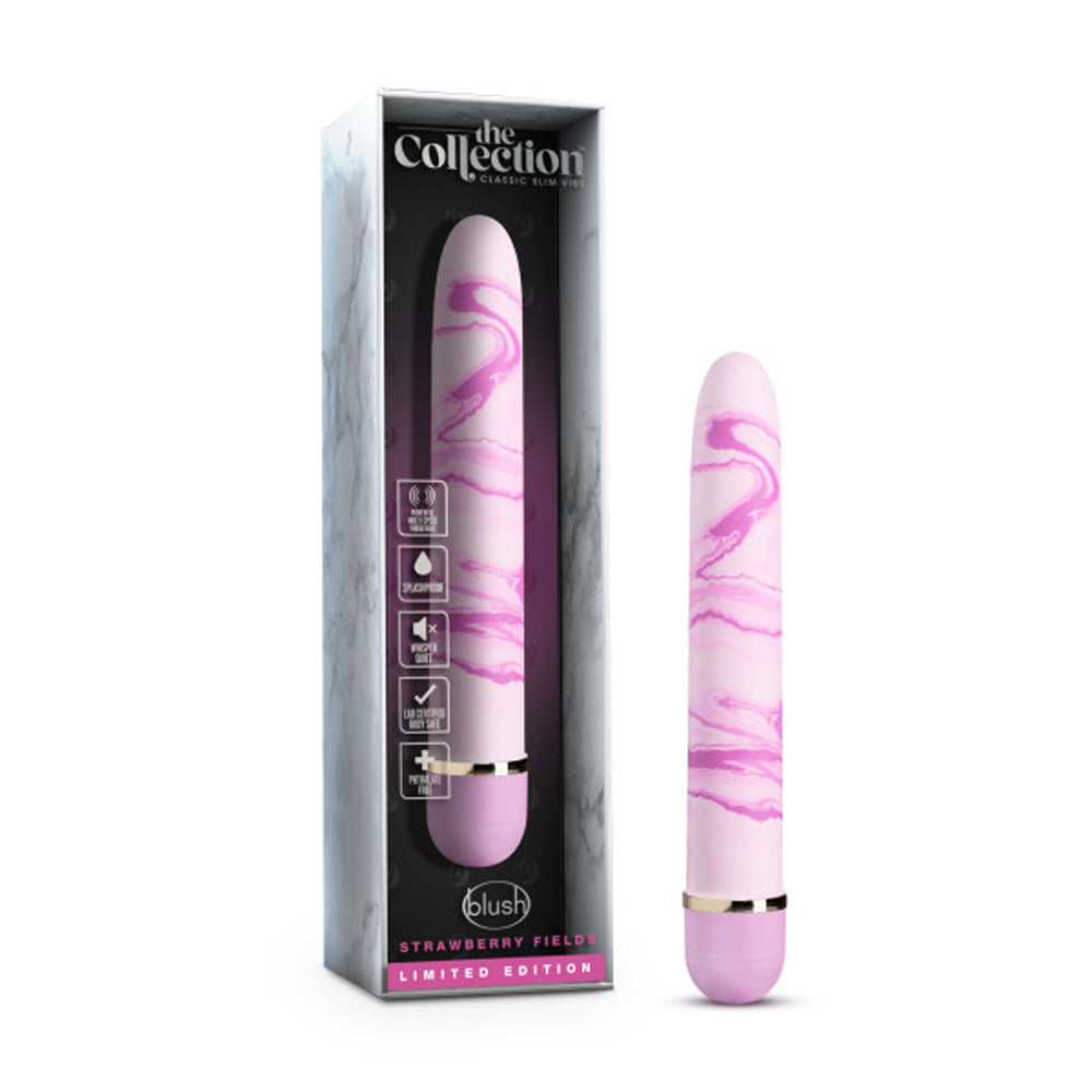 THE COLLECTION STRAWBERRY FIELDS SLIMLINE VIBRATOR PINK