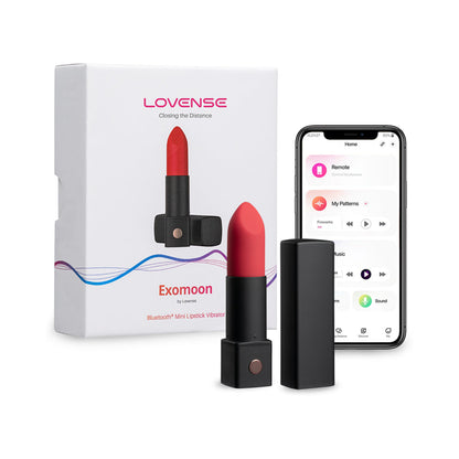 LOVENSE EXOMOON BLUETOOTH MINI LIPSTICK VIBRATOR