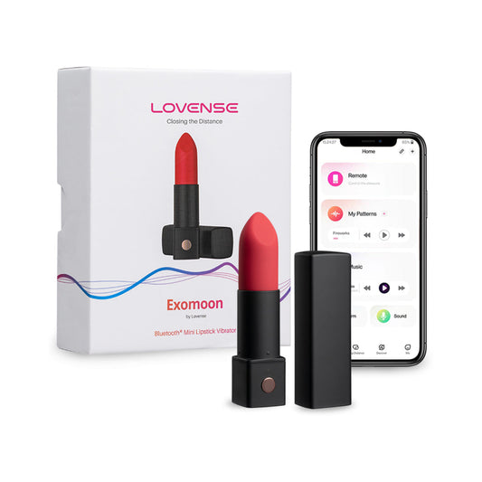 LOVENSE EXOMOON BLUETOOTH MINI LIPSTICK VIBRATOR