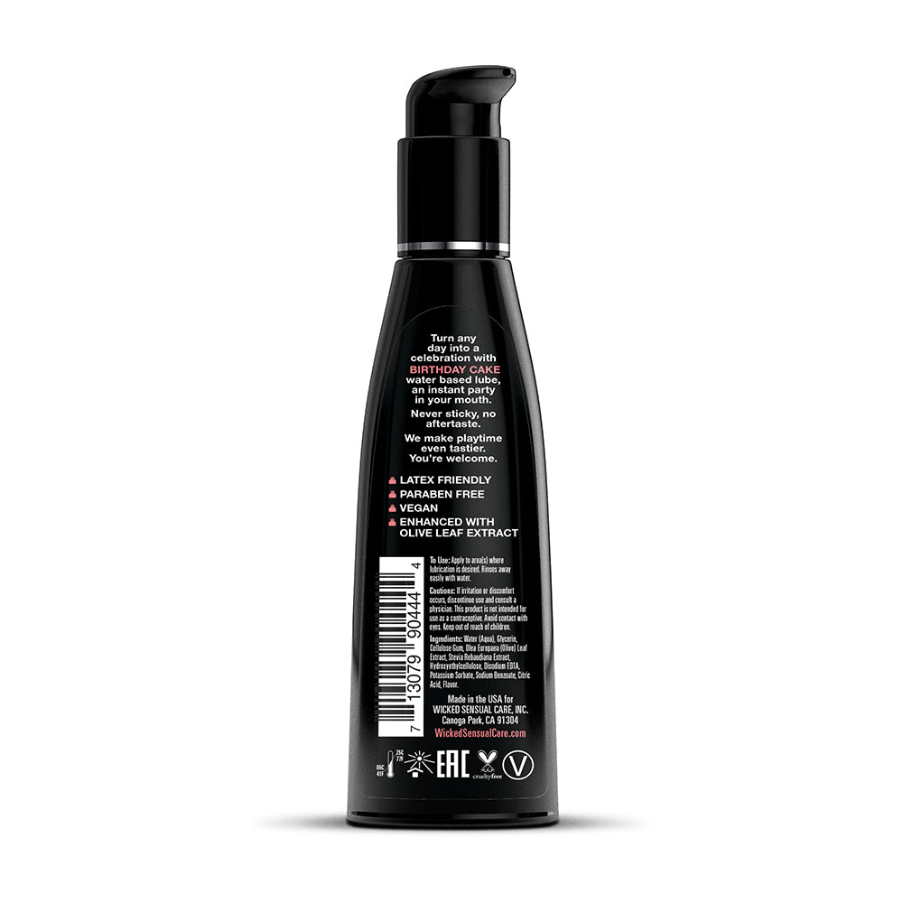 WICKED - AQUA BIRTHDAY CAKE WATER-BASED LUBRICANT 4 OZ.
