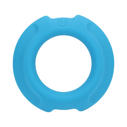 DOC JOHNSON - OPTIMALE FLEXISTEEL SILICONE, METAL CORE COCK RING 35 MM BLUE