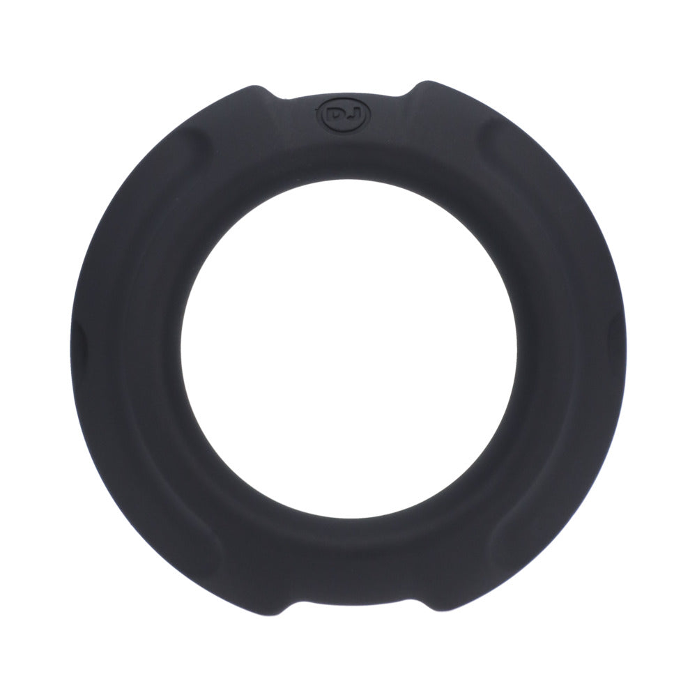 OPTIMALE FLEXISTEEL SILICONE, METAL CORE COCK RING 43 MM BLACK
