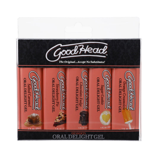 DOC JOHNSON - GOODHEAD ORAL DELIGHT GEL DESSERT 5 PACK 1 OZ.
