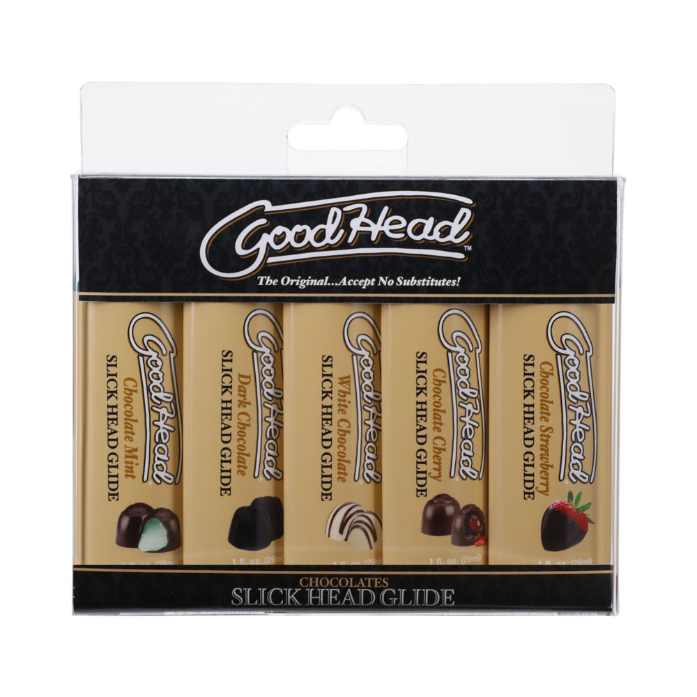 DOC JOHNSON - GOODHEAD SLICK HEAD GLIDE CHOCOLATE 5 PACK 1 OZ.
