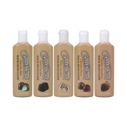 DOC JOHNSON - GOODHEAD SLICK HEAD GLIDE CHOCOLATE 5 PACK 1 OZ.