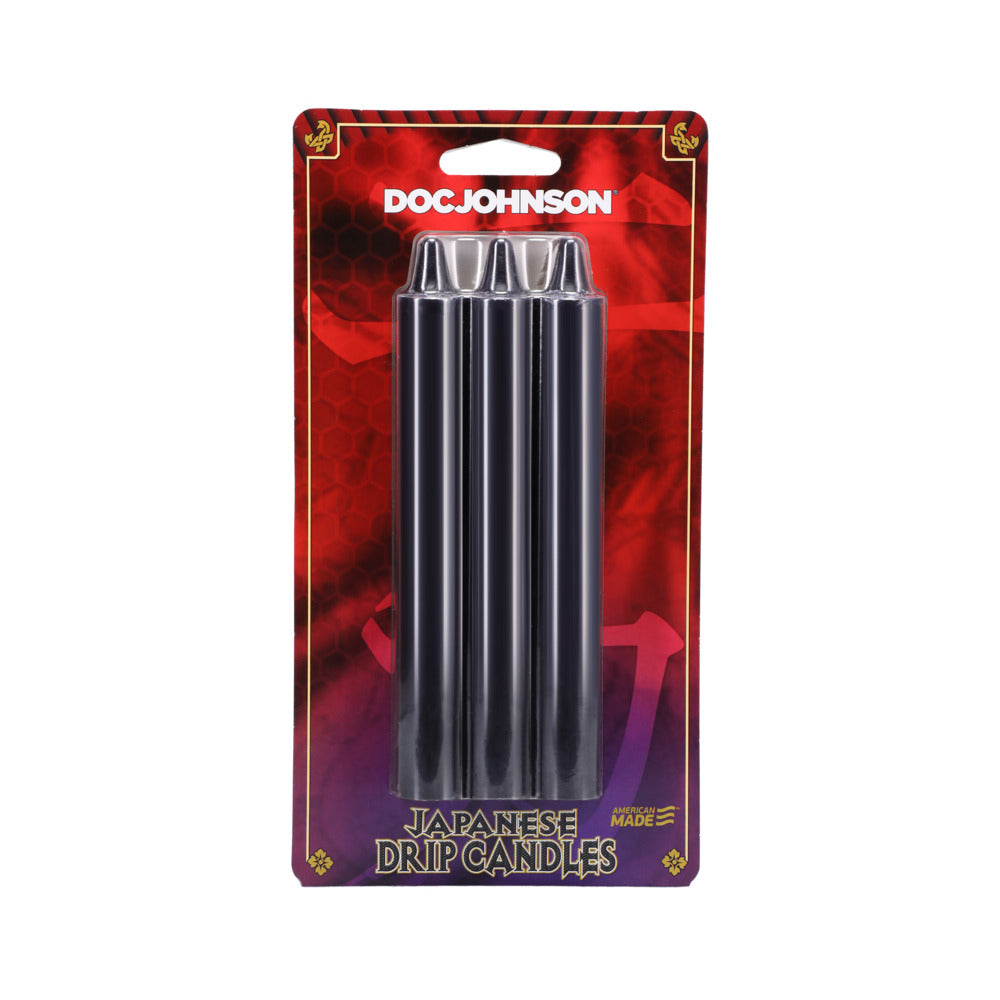 JAPANESE DRIP CANDLES 3-PACK BLACK
