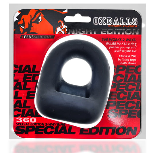OXBALLS - 360 DUAL-USE COCKRING PLUS+SILICONE SPECIAL EDITION NIGHT