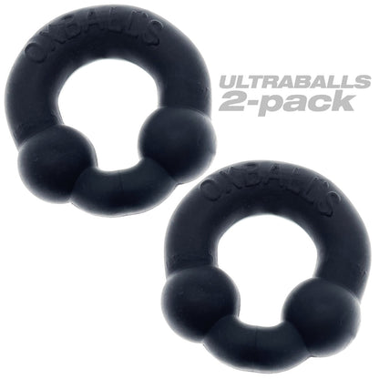 OXBALLS - ANILLO DE PENE ULTRABALLS PAQUETE DE 2 + SILICONA EDICIÓN ESPECIAL NOCTURNA