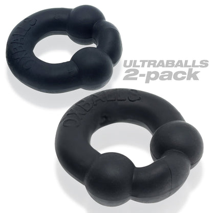 OXBALLS - ANILLO DE PENE ULTRABALLS PAQUETE DE 2 + SILICONA EDICIÓN ESPECIAL NOCTURNA