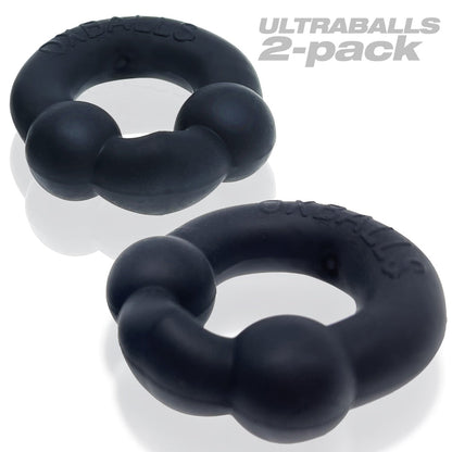 OXBALLS - ANILLO DE PENE ULTRABALLS PAQUETE DE 2 + SILICONA EDICIÓN ESPECIAL NOCTURNA