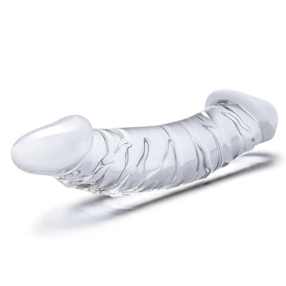 GLAS 10.5 IN. GIRTHY REALISTIC GLASS DOUBLE DONG DILDO