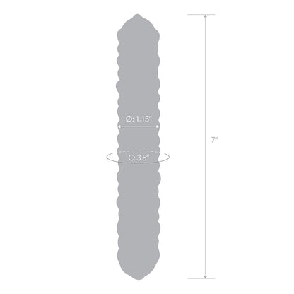 ELECTRIC EEL - GLAS 9 IN. PURPLE ROSE NUBBY GLASS DILDO