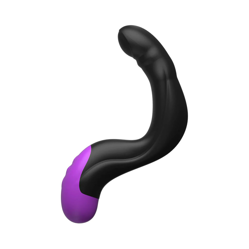ANAL FANTASY ELITE COLLECTION RECHARGEABLE SILICONE HYPER-PULSE P-SPOT MASSAGER BLACK