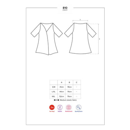 OBSESSIVE - 810-PEI-1 KIMONO WITH LACE