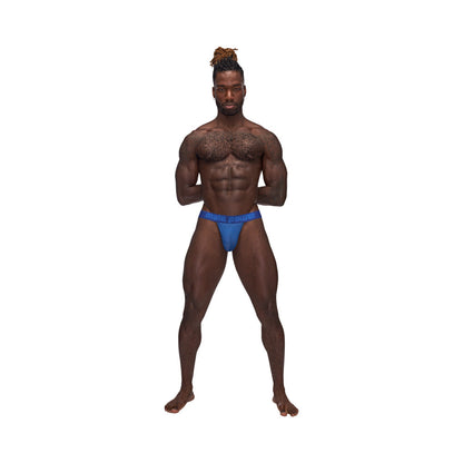 MALE POWER - SEXAGON STRAPPY RING JOCK ROYAL L/XL