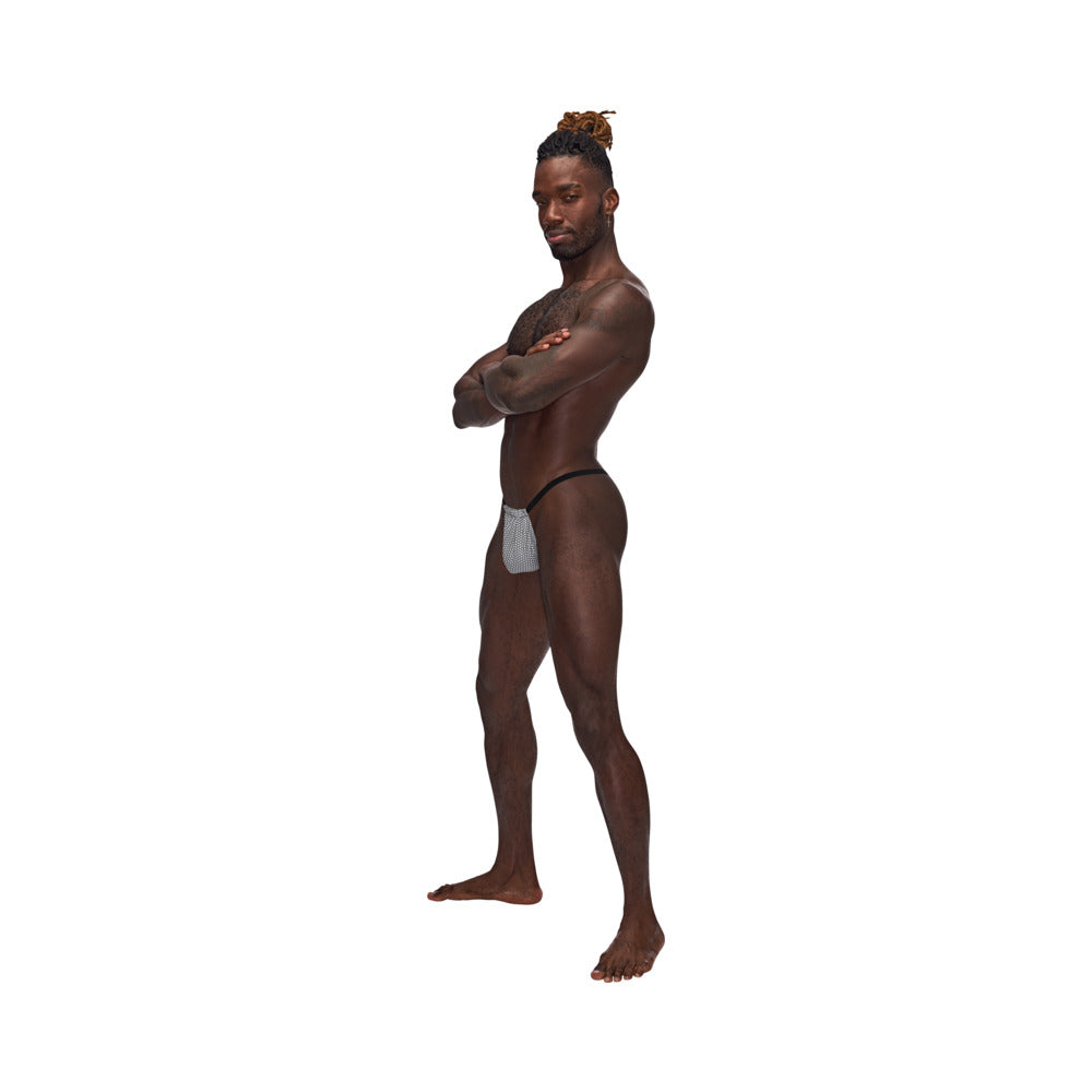 MALE POWER - SEXAGON POSING STRAP GRAY O/S