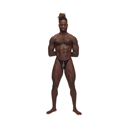 MALE POWER - LANDING STRIP MICRO THONG BLACK S/M