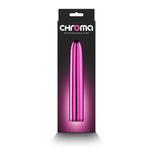 CHROMA RECHARGEABLE VIBE 7 IN. PINK