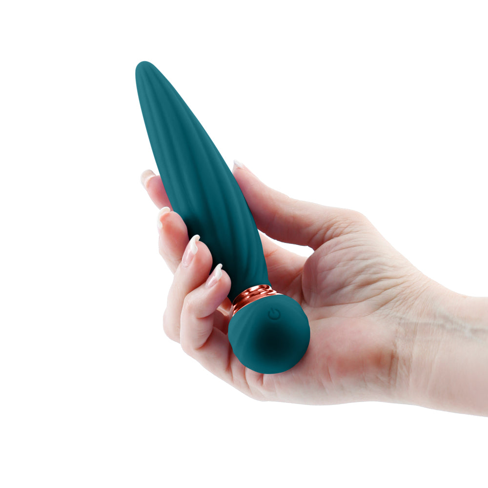 SUGAR POP TWIST GYRATING BENDABLE VIBE TEAL