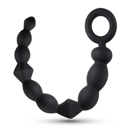 ANAL ADVENTURES PLATINUM SILICONE BEGINNER ANAL BEADS BLACK