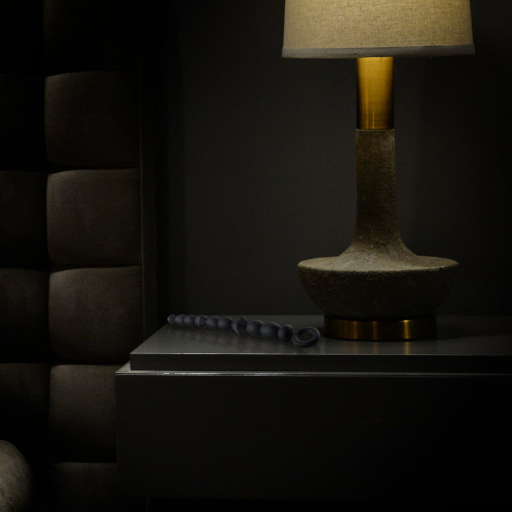 ANAL ADVENTURES PLATINUM SILICONE BEGINNER ANAL BEADS BLACK