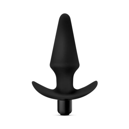ANAL ADVENTURES PLATINUM SILICONE VIBRATING PLUG BLACK