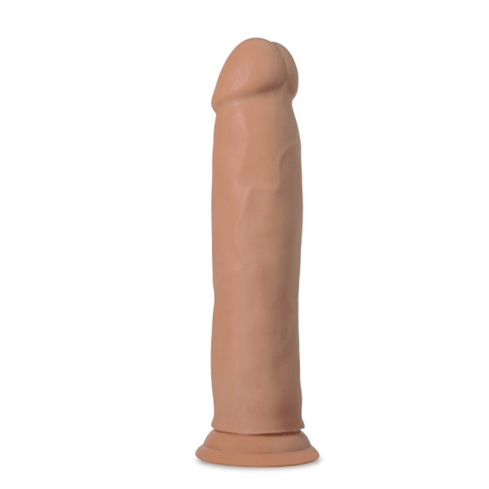 AU NATUREL CARLOS 9 IN. POSABLE DUAL DENSITY DILDO TAN