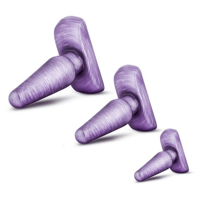 B YOURS 3-PIECE ANAL TRAINER KIT PURPLE SWIRL