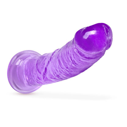 B YOURS PLUS ROAR N'' RIDE 8 IN. DILDO PURPLE